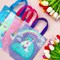 Wrapables Non-Woven Reusable Gift Bags with Handles for Parties, Birthdays, Favors and Treats (Set of 8)